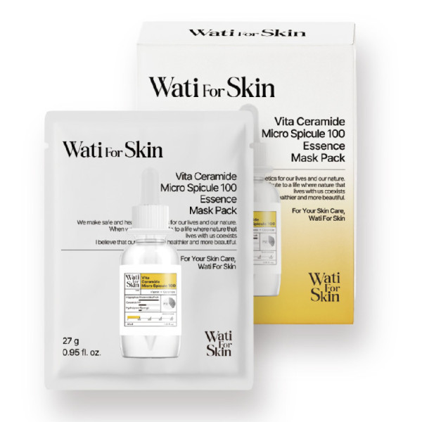 Wati for Skin Vita Ceramide Micro Spicule 100 Essence Mask Pack(27g×10ea)